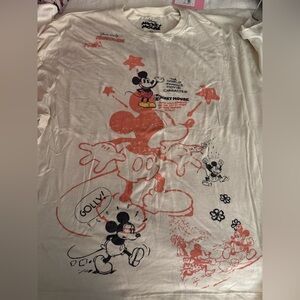Disney Cream and Red Mickey Mouse Women’s T-Shirt